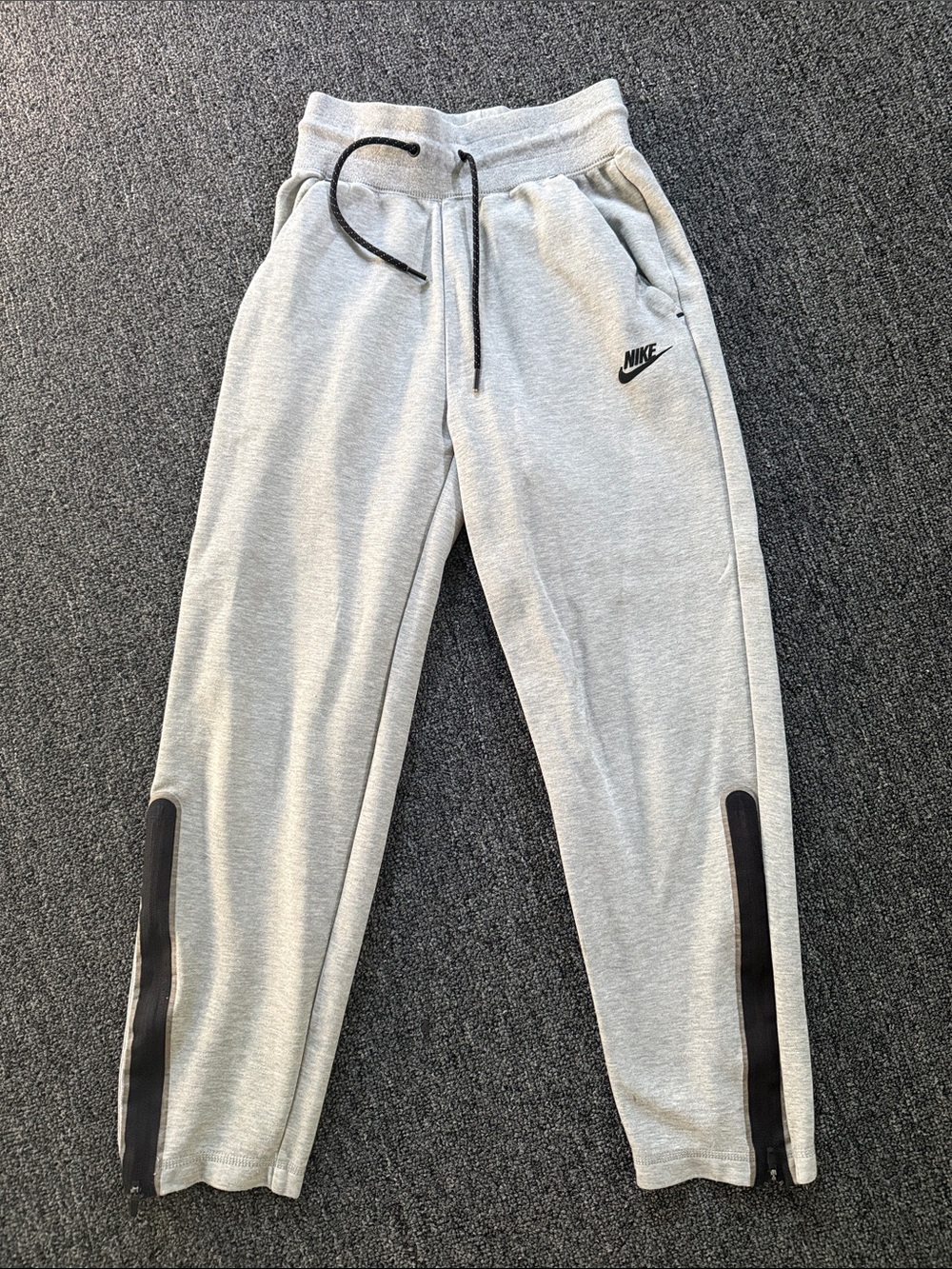 Nike Light Gray Joggers with Black Trim